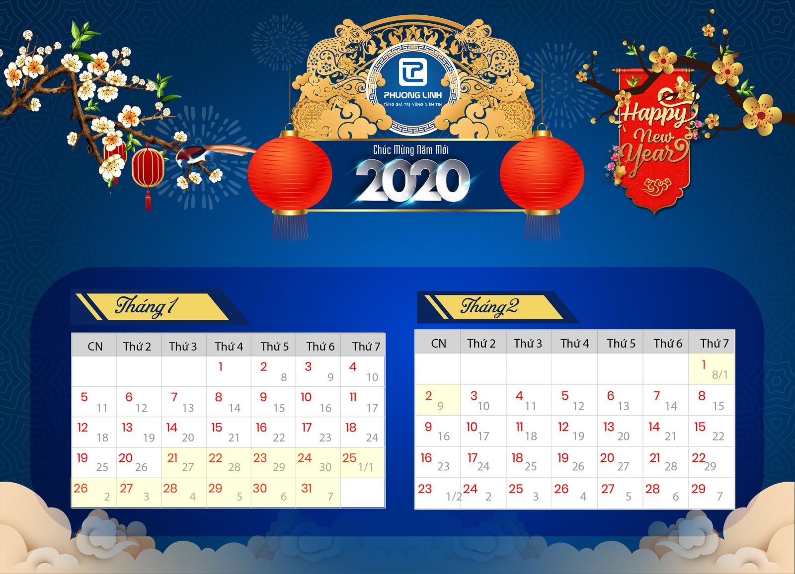Phương Linh thông báo Lịch nghỉ Tết Nguyên Đán 2020