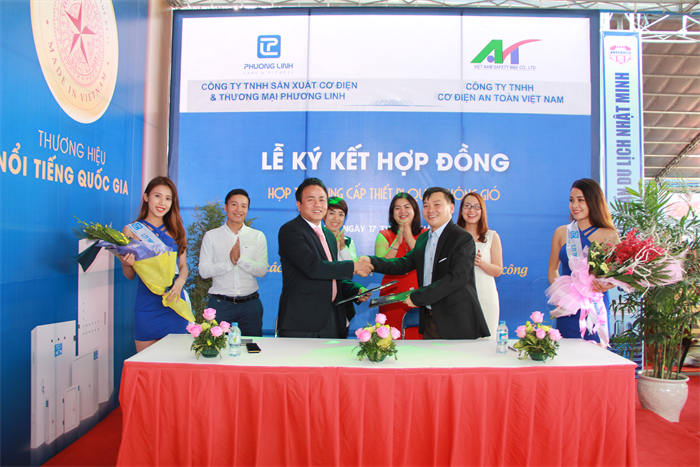 Công ty Phương Linh và công ty An toàn Việt Nam kí kết hợp tác cung cấp quạt thông gió